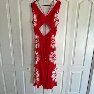 FARM rio red ainika dress NWT